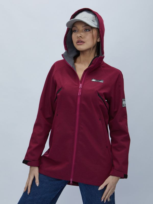 Women's windbreaker MTFORCE spring crimson 22213M